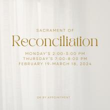 Sacrament of Reconciliation 2024