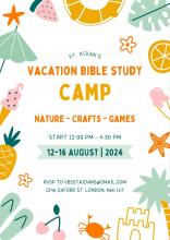 VBS Camp - Mon Aug 12-Fri Aug 16, 2024